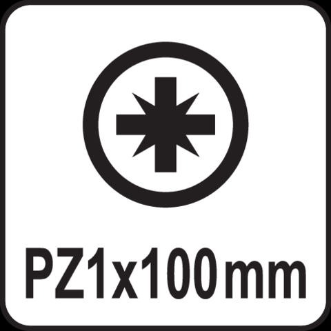 Yato Pozidrive skrutrekker - Stjerneskrutrekker - PZ1x100mm 2 Yato Pozidrive skrutrekker - Stjerneskrutrekker - PZ1x100mm - Bilde 2