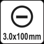 Yato Flat skrutrekker - Flatskrutrekker - 3x100mm - Bilde 2