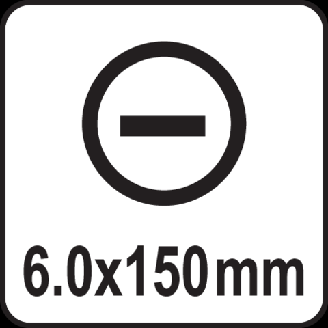 Yato Flat skrutrekker - Flatskrutrekker - 6x150mm 3 Yato Flat skrutrekker - Flatskrutrekker - 6x150mm - Bilde 3