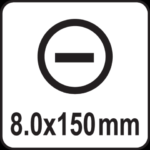 Yato Flat skrutrekker - Flatskrutrekker - 8x150mm - Bilde 3