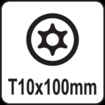 Yato Torx Security Skrutrekker - Sikkerhets-Torx m/hull - T10x100mm - Bilde 2