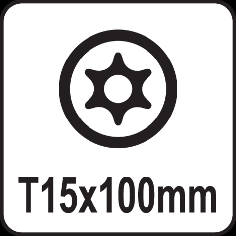 Yato Torx Security Skrutrekker - Sikkerhets-Torx m/hull - T15x100mm 2 Yato Torx Security Skrutrekker - Sikkerhets-Torx m/hull - T15x100mm - Bilde 2