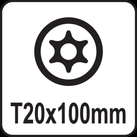 Yato Torx Security Skrutrekker - Sikkerhets-Torx m/hull - T20x100mm 2 Yato Torx Security Skrutrekker - Sikkerhets-Torx m/hull - T20x100mm - Bilde 2