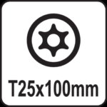 Yato Torx Security Skrutrekker - Sikkerhets-Torx m/hull - T25x100mm - Bilde 2