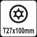 Yato Torx Security Skrutrekker - Sikkerhets-Torx m/hull - T27x100mm - Bilde 3