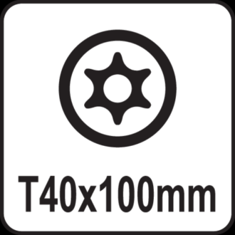 Yato Torx Security Skrutrekker - Sikkerhets-Torx m/hull - T40x100mm