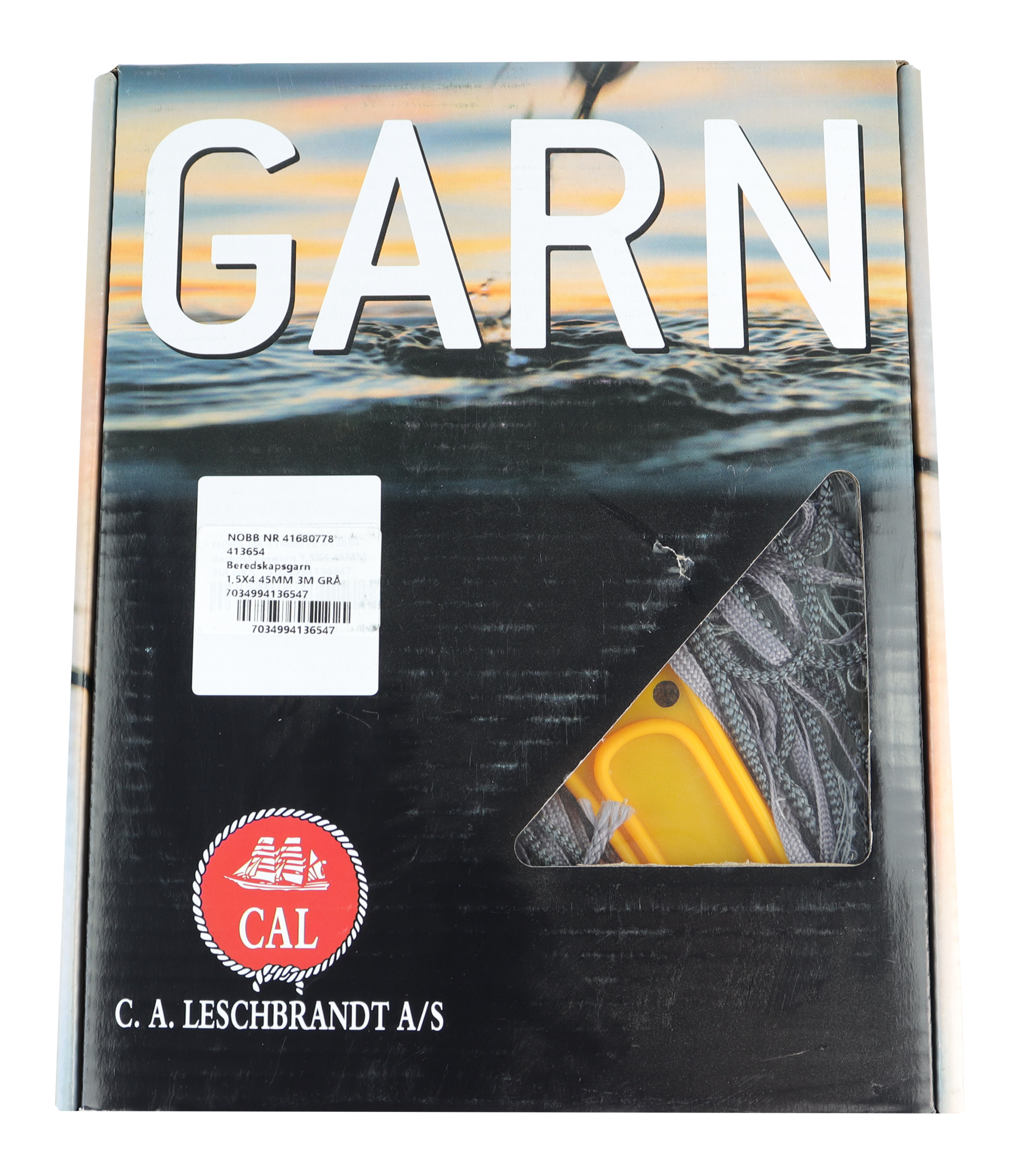 CAL Beredskapsgarn - 1,5mm x3 - Grå - Multifilament - 27,5x3 meter 1 CAL Beredskapsgarn - 1,5mm x3 - Grå - Multifilament - 27,5x3 meter