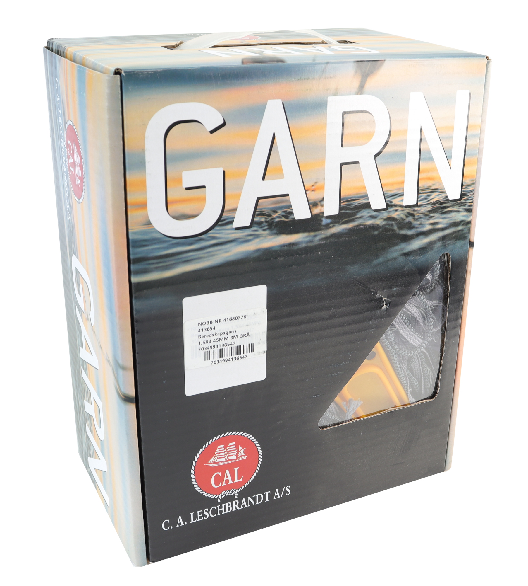 CAL Beredskapsgarn - 1,5mm x3 - Grå - Multifilament - 27,5x3 meter 3 CAL Beredskapsgarn - 1,5mm x3 - Grå - Multifilament - 27,5x3 meter - Bilde 3