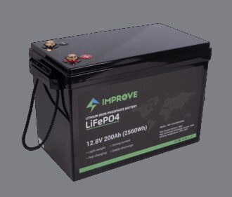 IMPROVE Lithium Batteri 12V 200Ah (LiFePO4) BMS 200A
