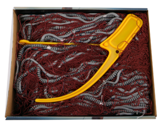 CAL Trollgarn - Nylon nr 3 - Rødt - 27,5x25 meter - 63 mm