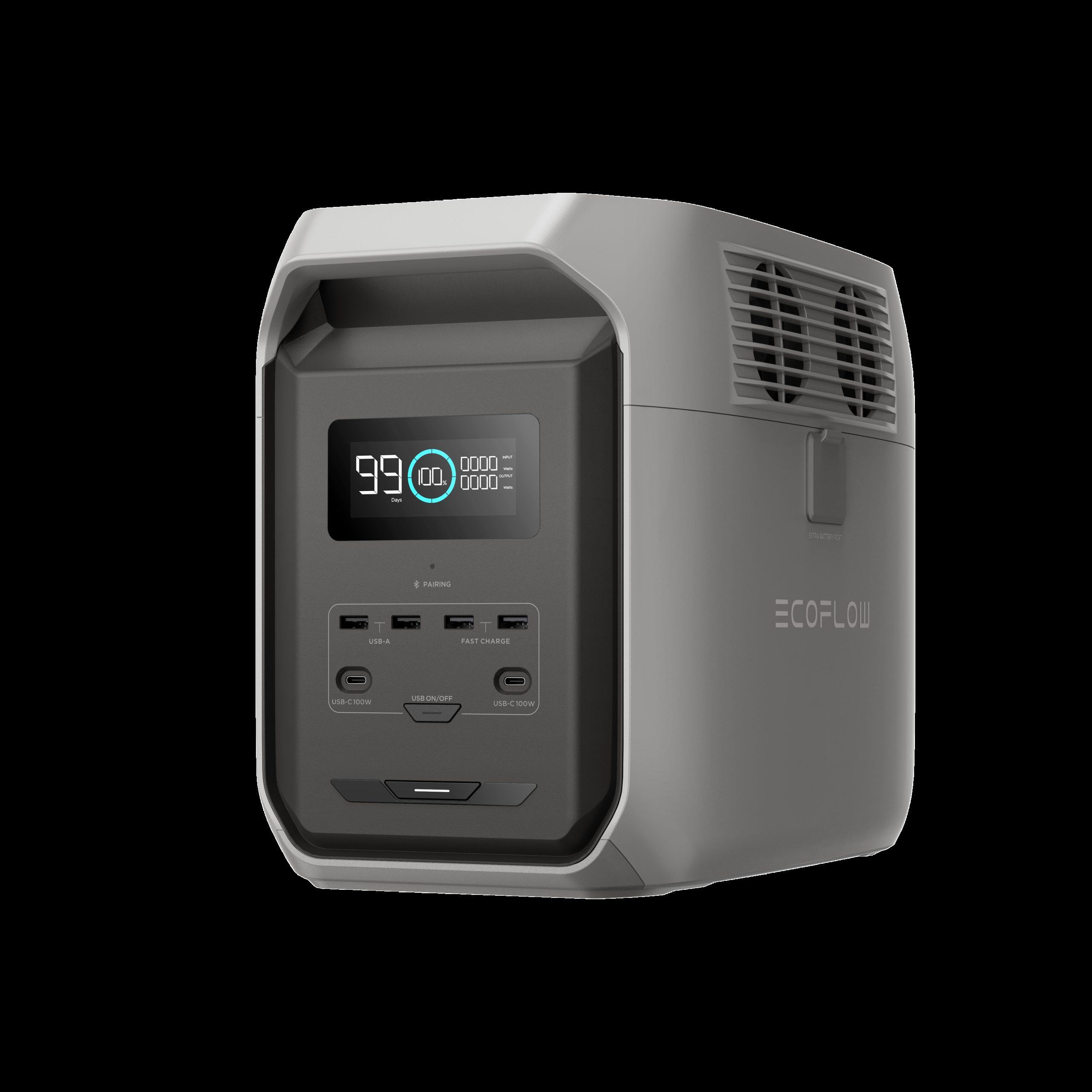 ECOFLOW DELTA 3 1500 Bærbar Strømforsyning - LPS - 1536Wh - 1800W
