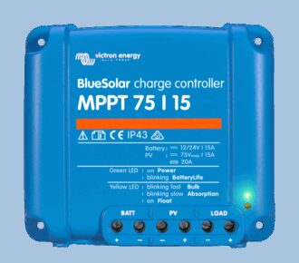 VICTRON Blue Solar MPPT 75/15 u/blåtann
