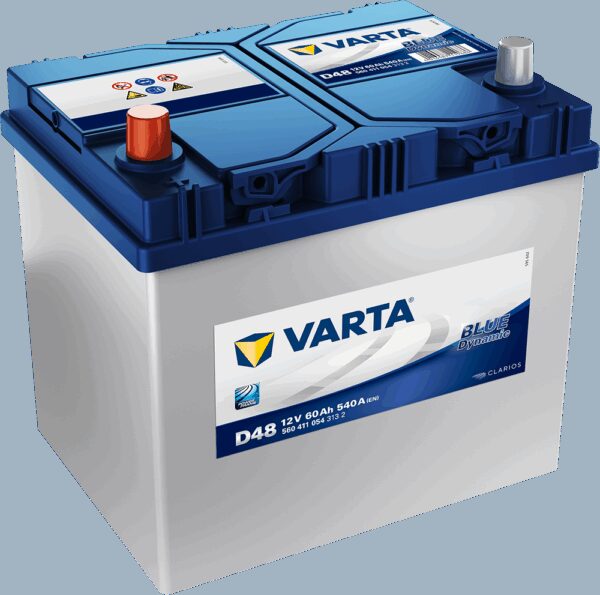 VARTA Blue Dynamic Batteri 12V 60AH 540CCA (232x173x200/225mm) +venstre D48