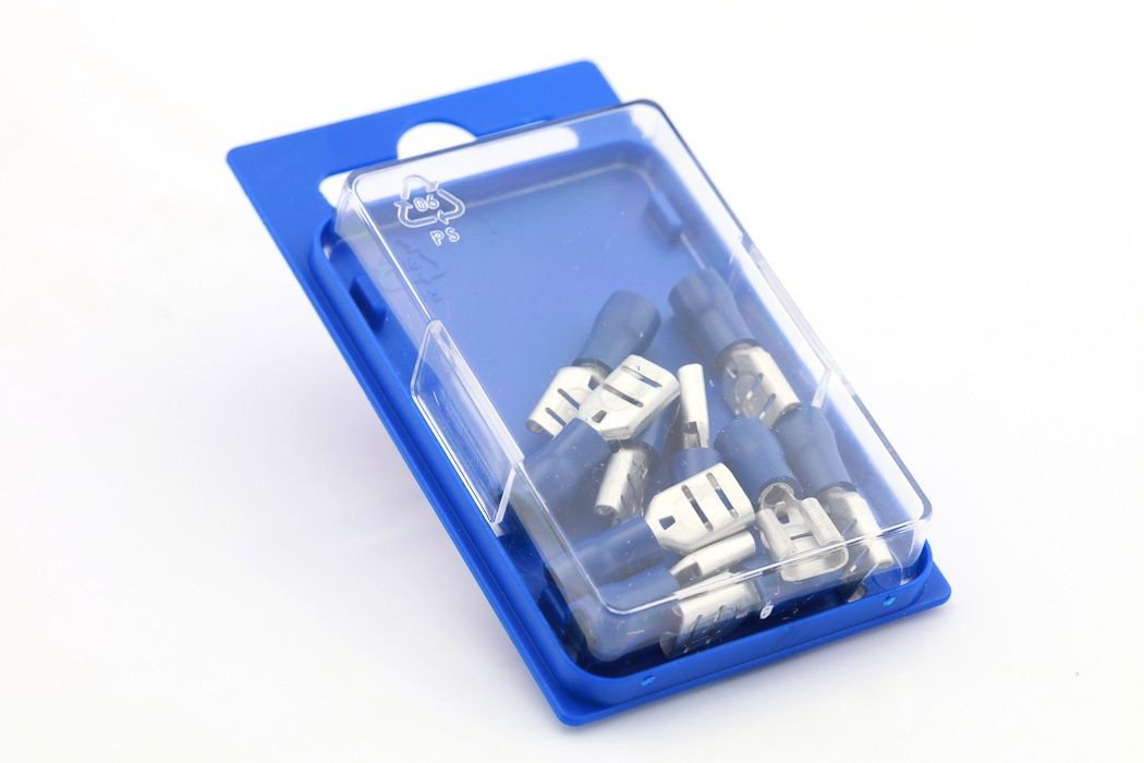 Kabelsko 542BLU - 10stk Blister blå 1 Kabelsko 542BLU - 10stk Blister blå