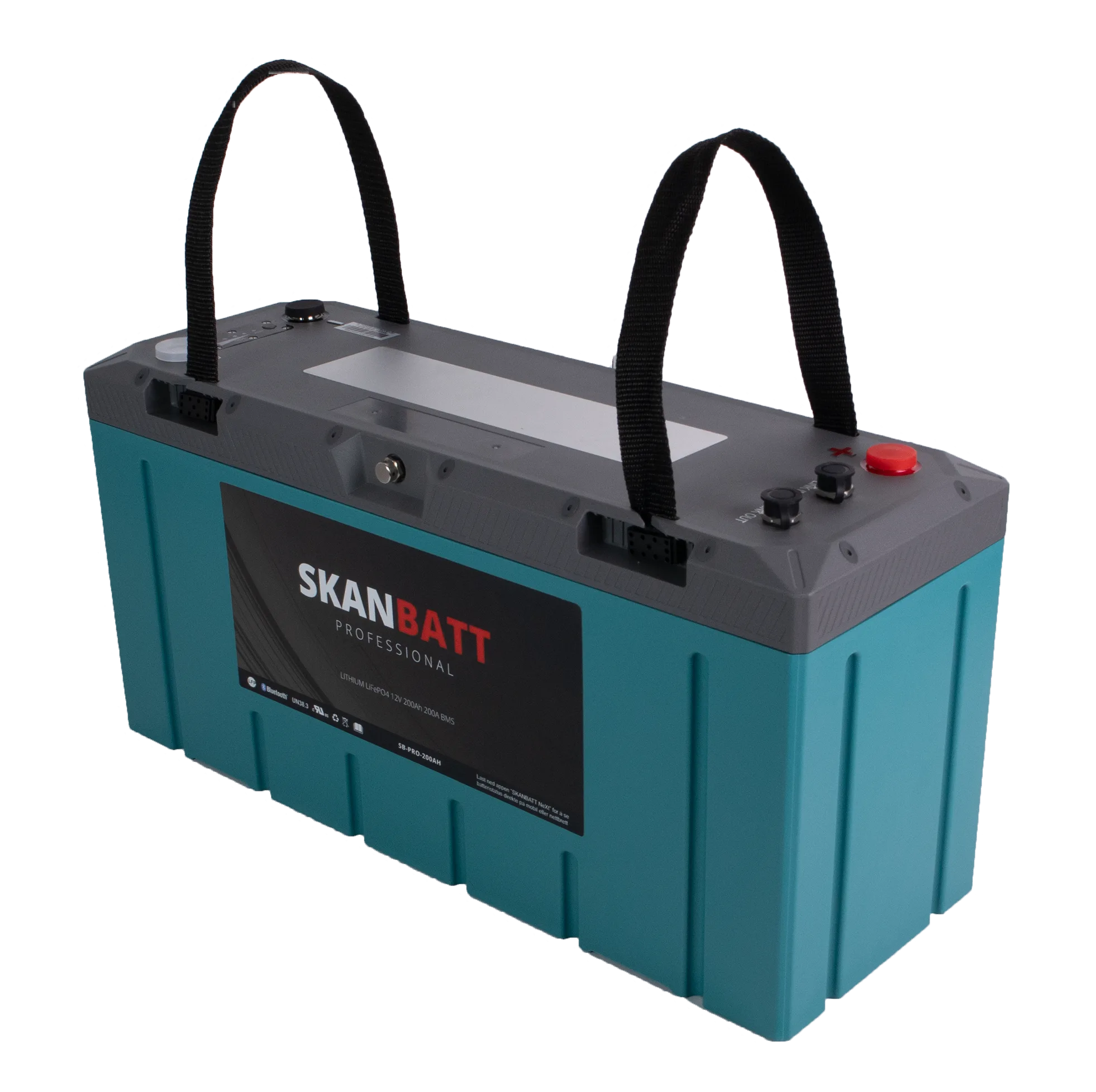 SKANBATT Lithium Professional IP67 12V 200Ah 200A BMS - HEAT - Bilde 1