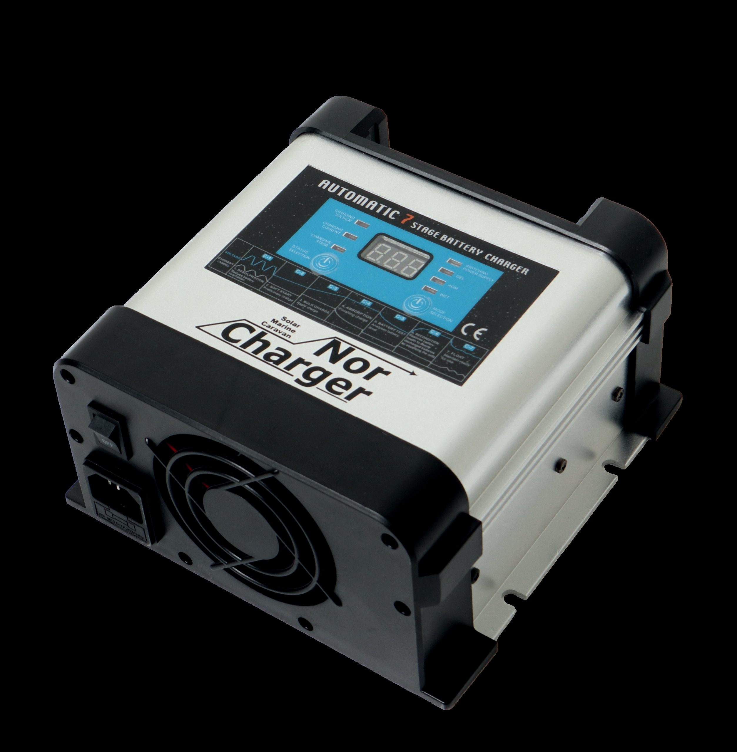 NOR CHARGER Pro Serie Elektronisk Batterilader 12V 10A 2-kanaler 1 NOR CHARGER Pro Serie Elektronisk Batterilader 12V 10A 2-kanaler