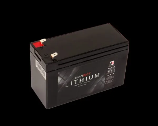 SKANBATT Bluetooth Lithium Batteri 12V 9AH 15A BMS