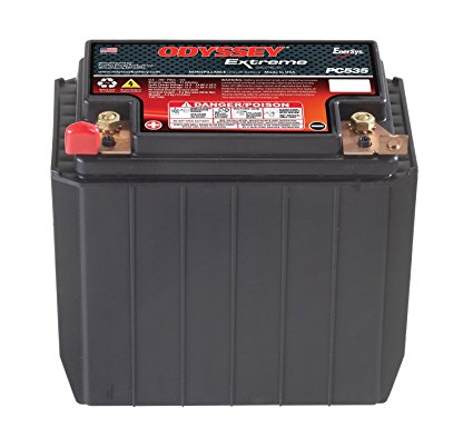 ODYSSEY PC535 AGM Batteri 12V 14AH 200CCA (170x99x158mm) +Venstre 1 ODYSSEY PC535 AGM Batteri 12V 14AH 200CCA (170x99x158mm) +Venstre