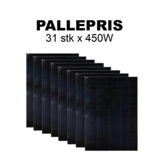 PALLEPRIS - 31stk - CSUN Solcellepanel 450W - All black - PERC - A Grade - 7200pa - Half Cut - 2094x1038x35mm