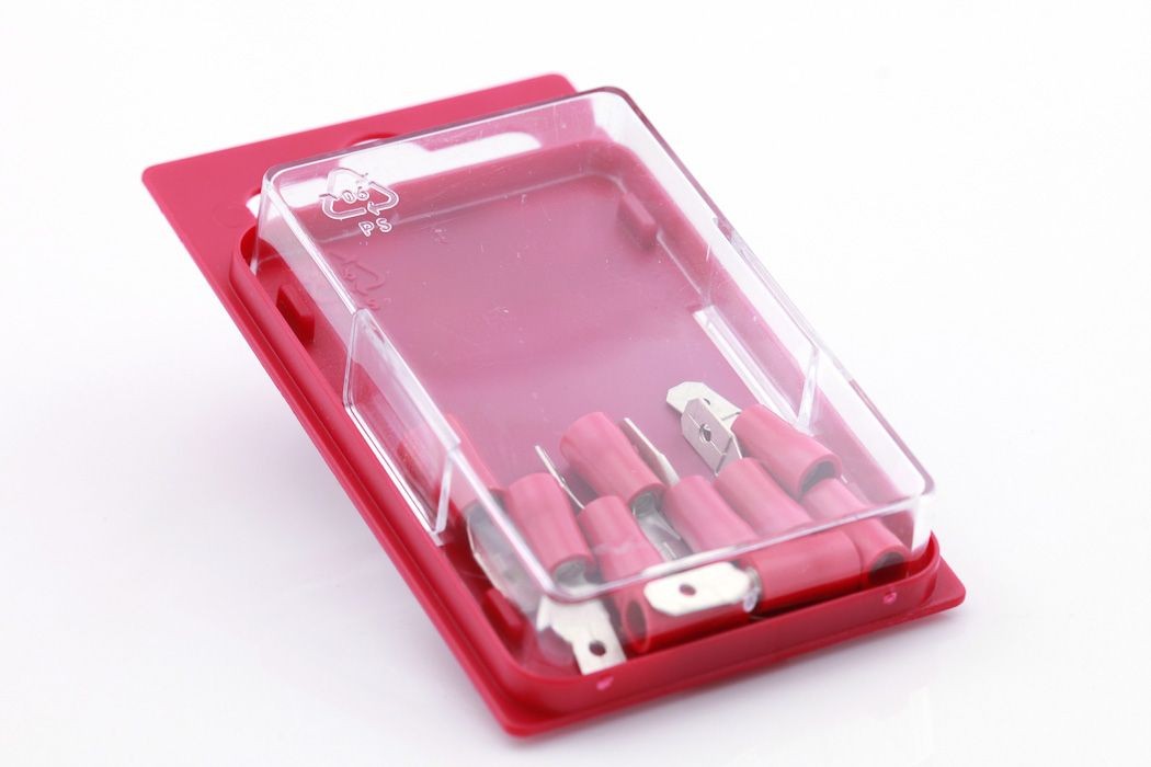 Kabelsko 187RED- 10stk Blister rød 1 Kabelsko 187RED- 10stk Blister rød