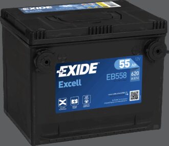 EXIDE STARTBATTERI 12V 55AH (230x180x186mm) +Venstre