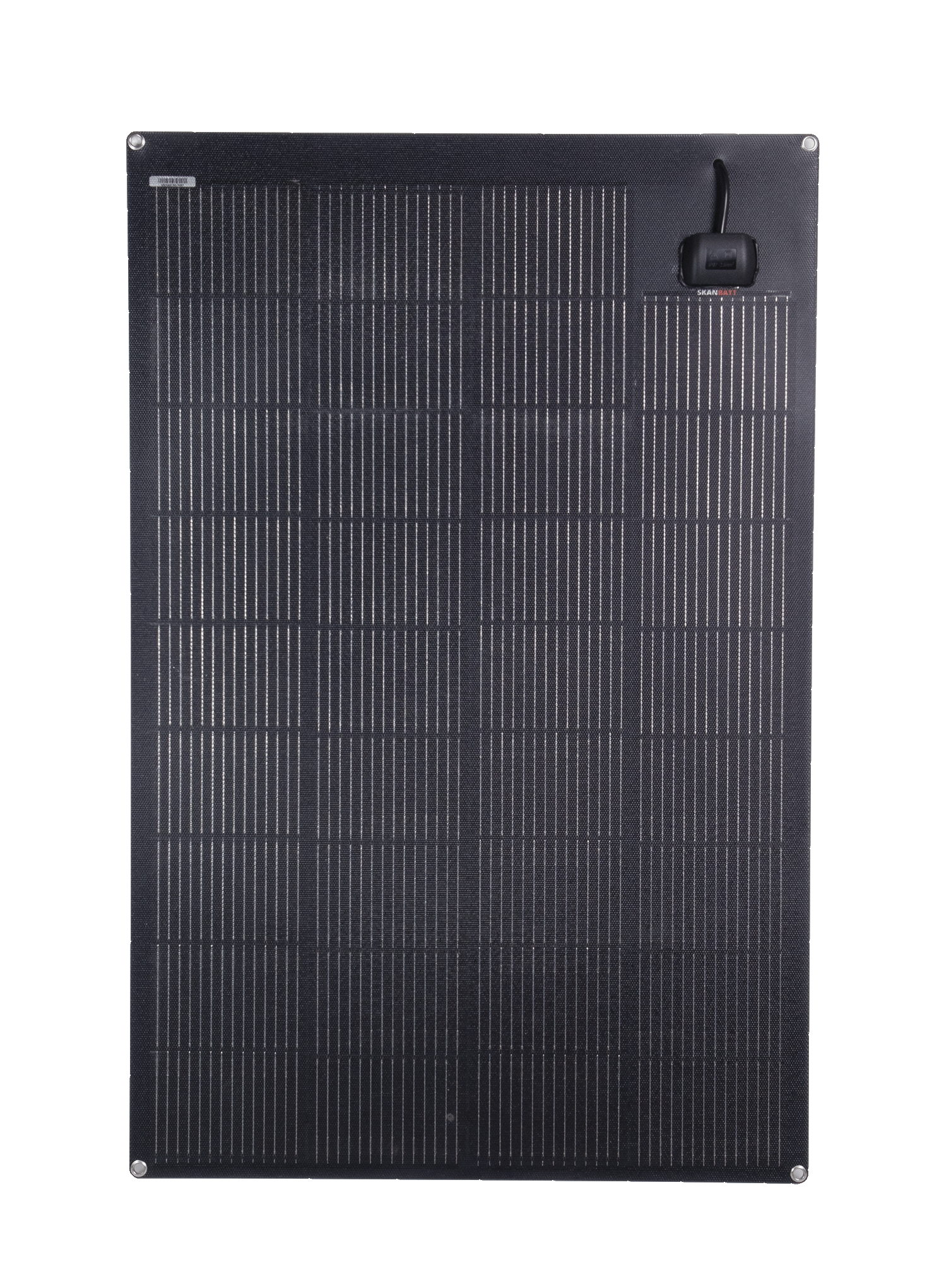 SKANBATT Fleksibelt Solcellepanel 130W - ETFE - 1040x680x3mm 1 SKANBATT Fleksibelt Solcellepanel 130W - ETFE - 1040x680x3mm