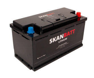 SKANBATT Lithium Batteri 12V 150AH 150A BMS (352x174x190mm) - NYHET