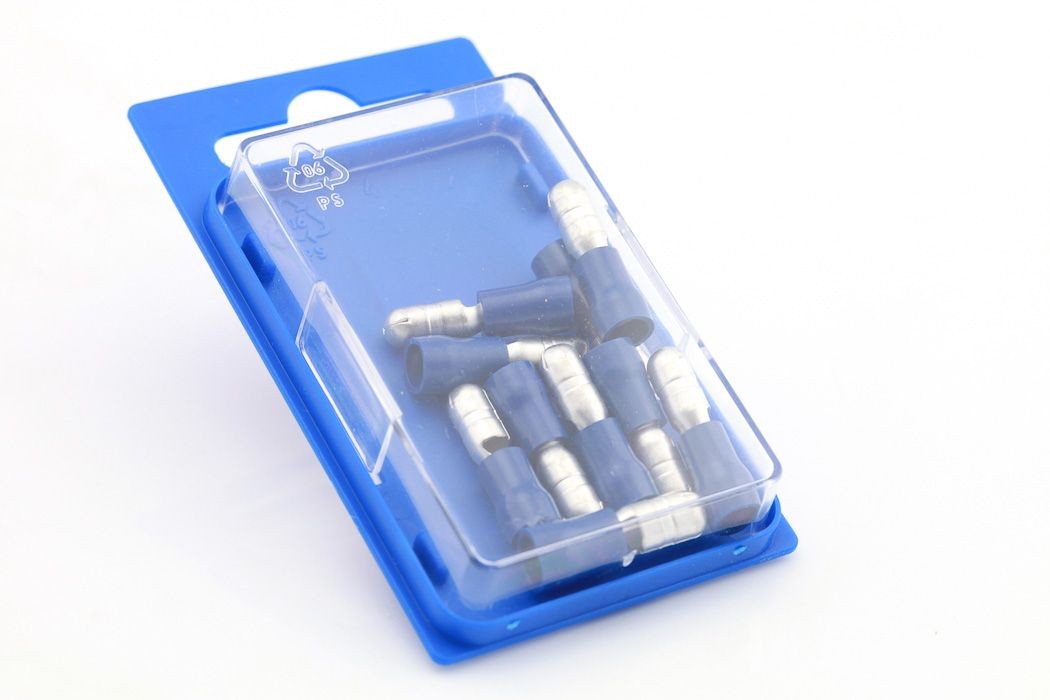 Kabelsko 550BLU - 10stk Blister blå 1 Kabelsko 550BLU - 10stk Blister blå