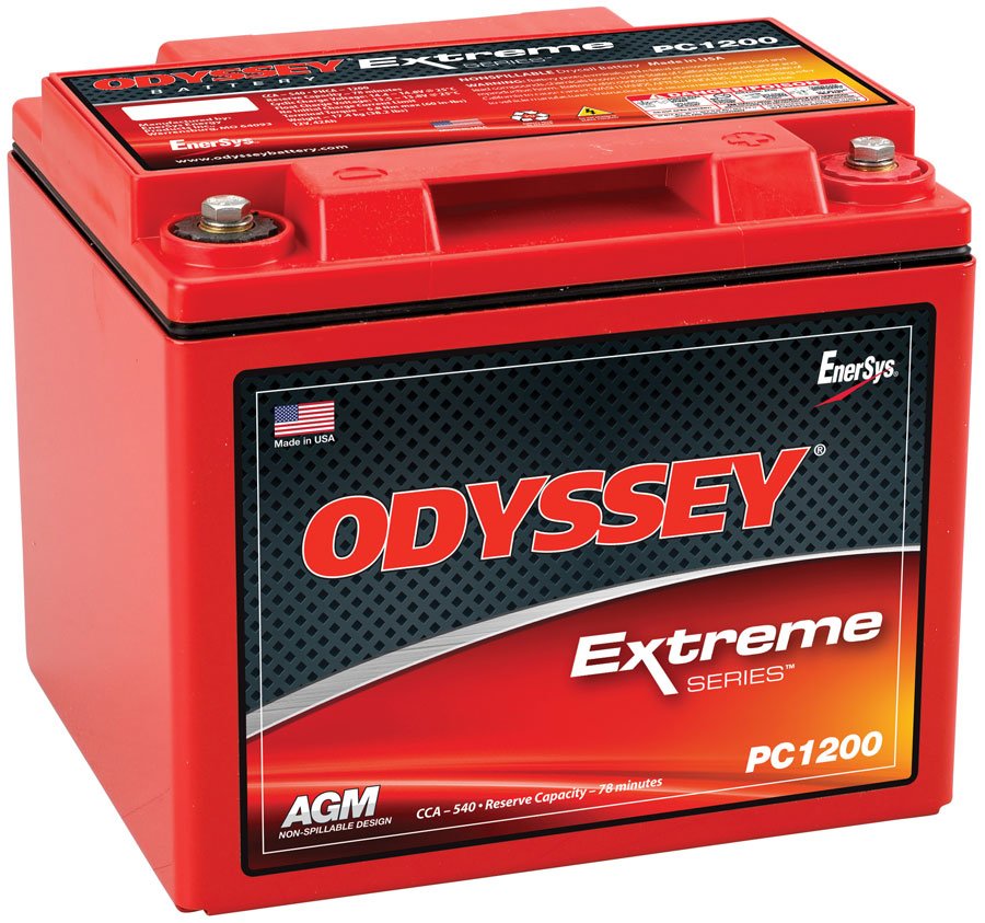 ODYSSEY PC1200MJ AGM Batteri 12V 42AH 540CCA (200x169x173mm) +høyre 1 ODYSSEY PC1200MJ AGM Batteri 12V 42AH 540CCA (200x169x173mm) +høyre