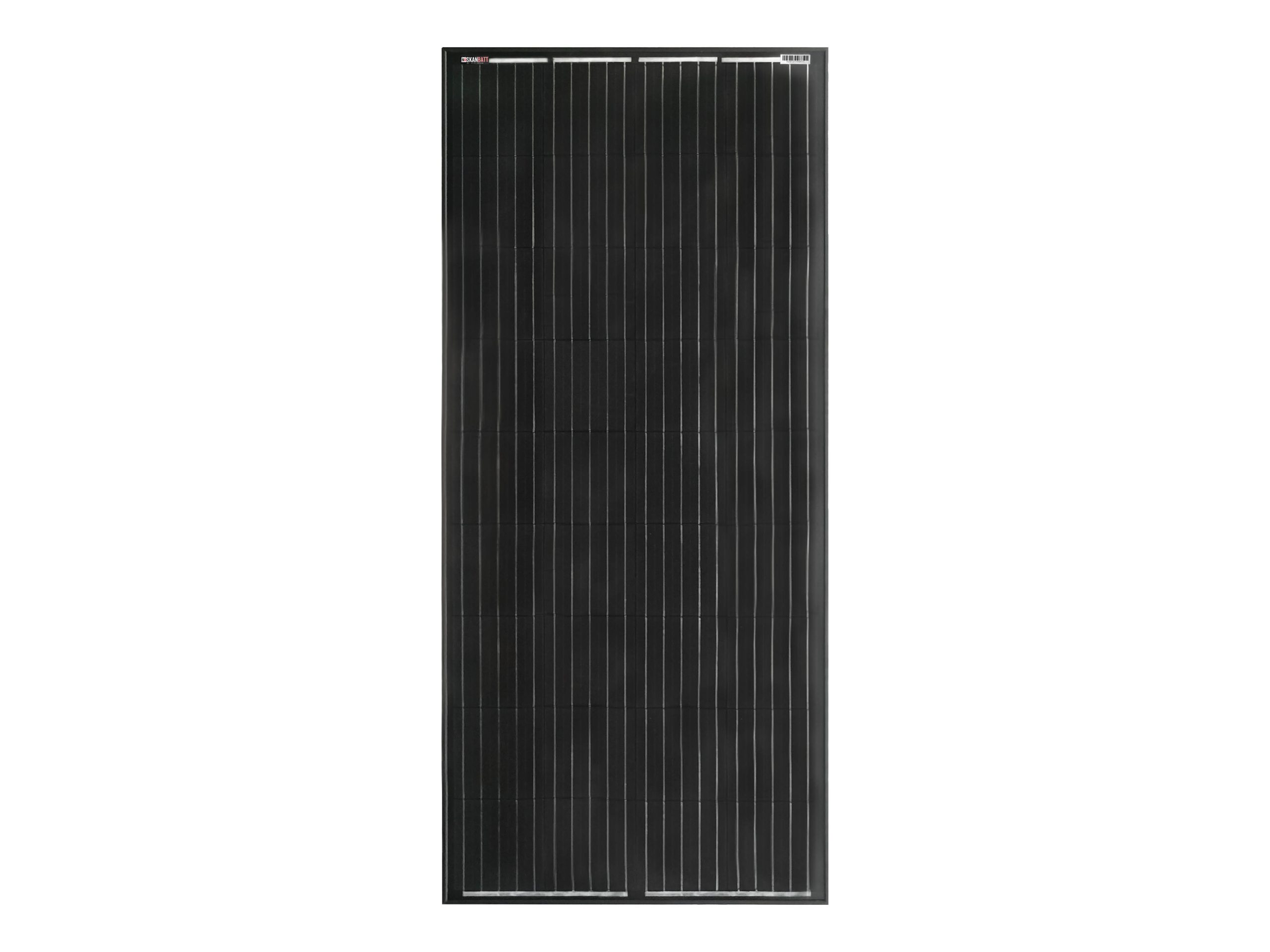 SKANBATT Solcellepanel 200W - All Black - Mono - PERC - 1500x680x35mm 1 SKANBATT Solcellepanel 200W - All Black - Mono - PERC - 1500x680x35mm