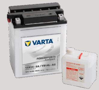 VARTA MC Batteri 12V 14AH 190CCA (135x90x167mm) +høyre YB14L-A2