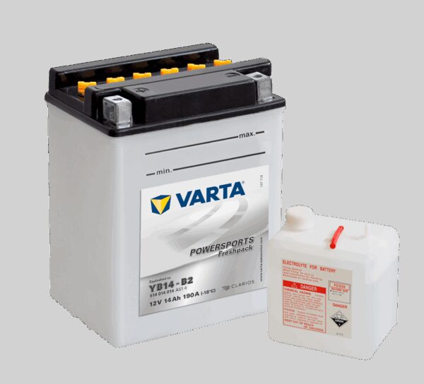 VARTA MC Batteri 12V 14AH 190CCA (134x89x166mm) +venstre YB14-B2