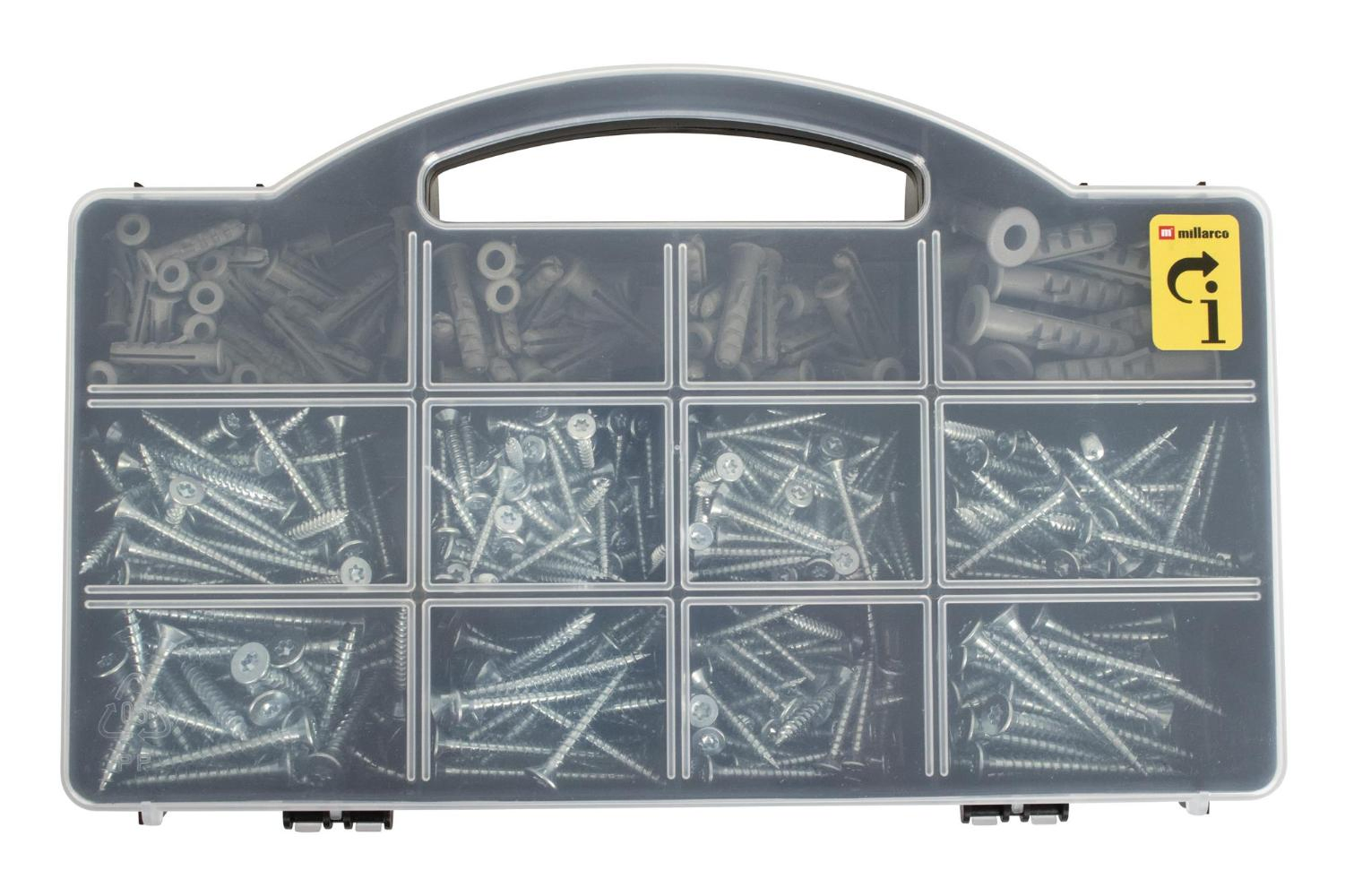 Plugg- og skrueassortement - Sett - 390 Deler 2 Plugg- og skrueassortement - Sett - 390 Deler - Bilde 2
