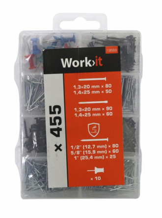 Hobbysortiment oppheng - Sett - 455 Deler