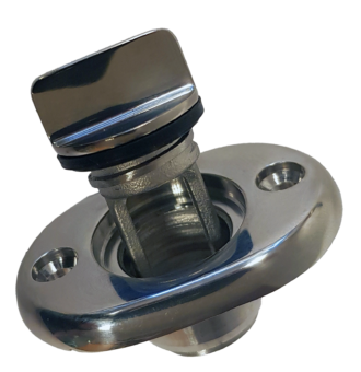 Bunnplugg Oval - Syrefast plate - 24 mm