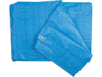 Presenning - 3x5m 15m² - Polypropylen - Blå - 90g/m²