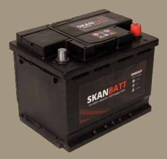 SKANBATT Fritidsbatteri 12V 60AH 480CCA (242x175x190/190mm) +høyre