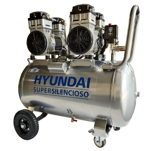 HYUNDAI HYAC100-3S Stillegående kompressor 100l / 2200W - Bilde 1