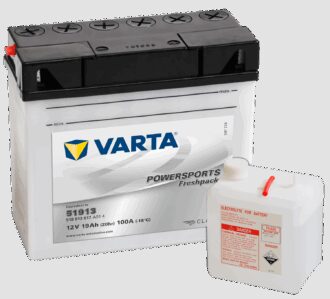 VARTA MC Batteri 12V 19AH 100CCA (186x82x171mm) +høyre 51913