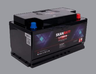 SKANBATT Lithium HEAT PRO 'Ultra' 12V 100AH - CAN Bus - 300A (<3s) - 8 års garanti - BOBILBATTERIET
