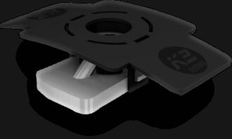 K2 MK2 Slot nut with clip, Stainless steel - 1stk