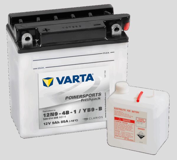 VARTA MC Batteri 12V 9AH 85CCA (136x76x134mm) +venstre YB9-B