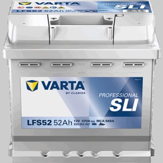 VARTA Fritidsbatteri 12V 52 AH 470 CCA (207x175x190mm) + høyre LFS52