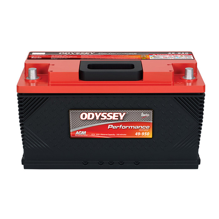 ODYSSEY ODP-AGM49 H8 L5 AGM Batteri 12V 94AH 950CCA (353x174x189mm) +høyre 1 ODYSSEY ODP-AGM49 H8 L5 AGM Batteri 12V 94AH 950CCA (353x174x189mm) +høyre