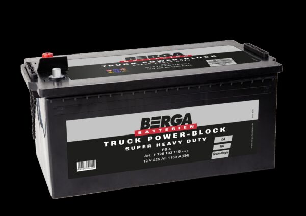 BERGA Truck Power Block  12V 225AH 1150CCA (518/276/242mm)