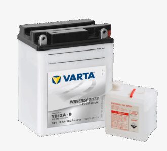 VARTA MC Batteri 12V 12AH 160CCA (136x82x162mm) +venstre YB12A-B