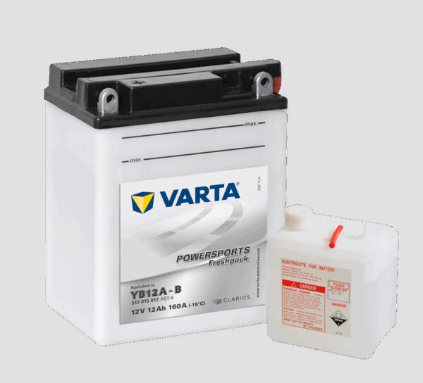 VARTA MC Batteri 12V 12AH 160CCA (136x82x162mm) +venstre YB12A-B