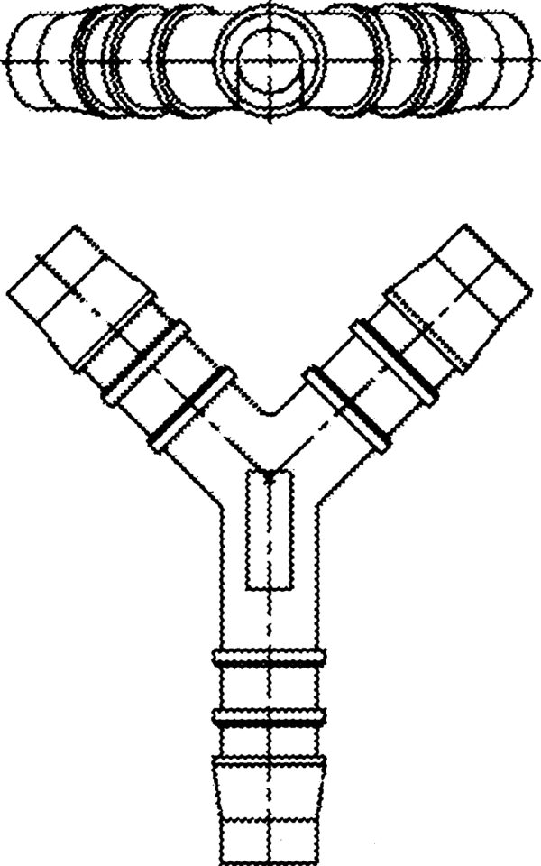 Y-stykke plast