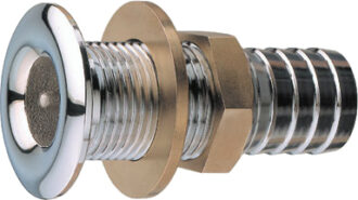 Skroggjennomføring m/slangekopl. forkr.