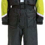 1852 Flytedress barn Svart m/fluor gul